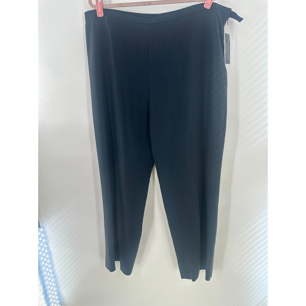 Dana Buchman Women's 18 95% Silk Dress Pants Straight Leg Stretch Career Trouser